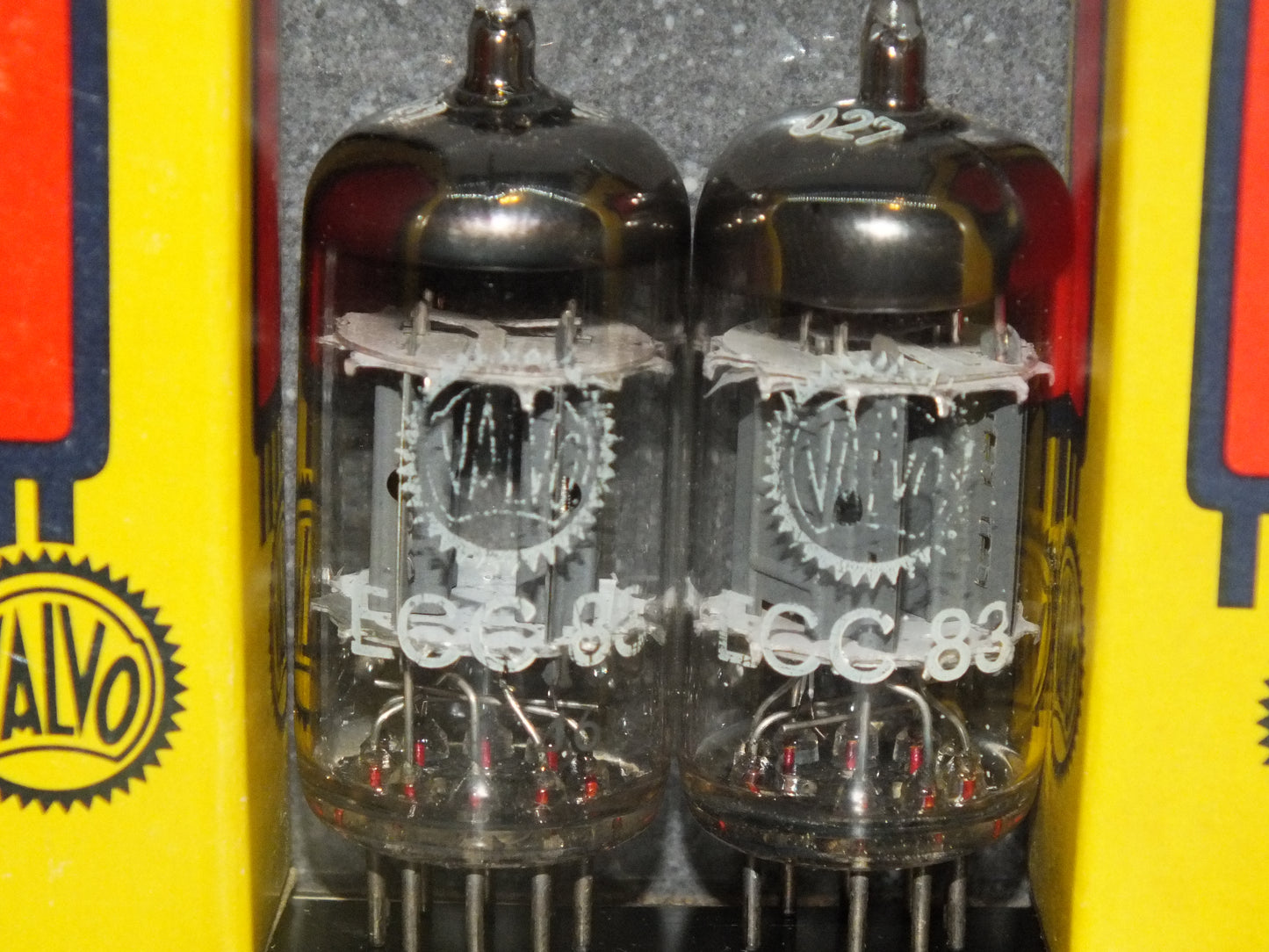 Platinum Matched Pair ECC83 Valvo Philips 12AX7 Tested 125% NOS