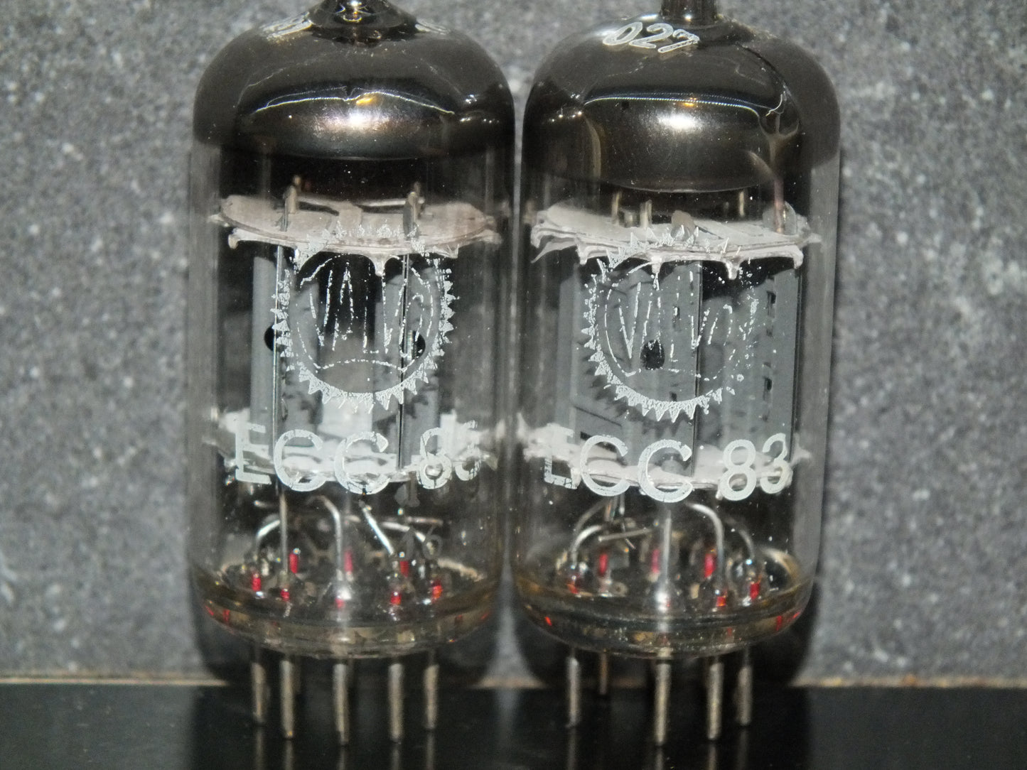 Platinum Matched Pair ECC83 Valvo Philips 12AX7 Tested 125% NOS