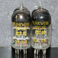 Matched pair ECC85 RFT RARE FOIL Getter, mid 50s