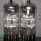 ECC88 6DJ8 Philips Holland Platinum Matched Pair Dual Stage NOS
