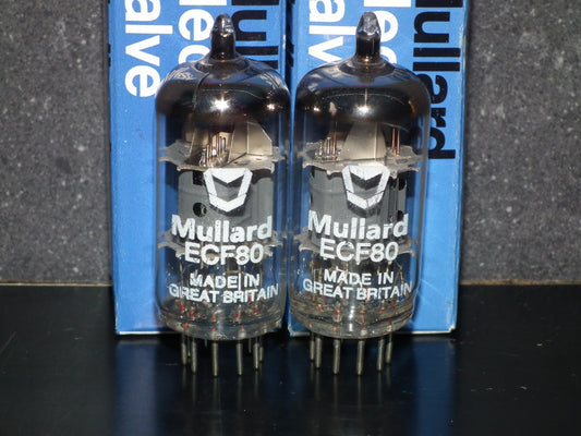 ECF80 6BL8 Mullard Platinum Matched Pair for McIntosh NOS NIB