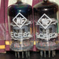 ECF82 RFT 6GH8A 6U8 Platinum matched pair NOS RARE FOIL GETTER