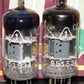 ECF82 RFT 6GH8A 6U8 Platinum matched pair NOS RARE FOIL GETTER