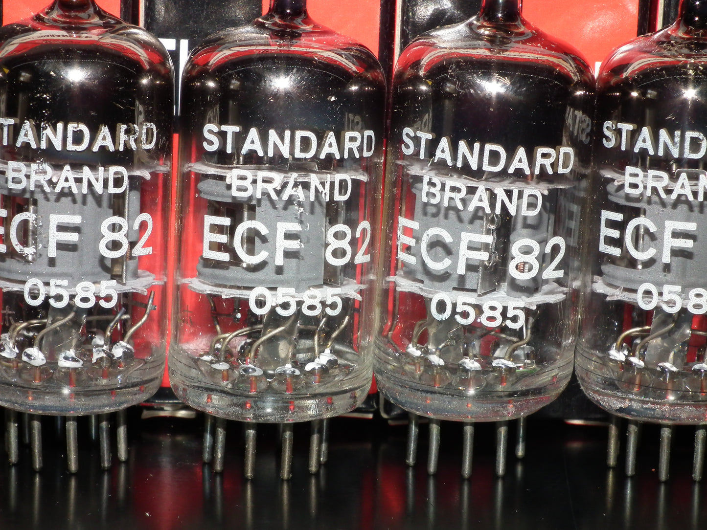 ECF82 Standard 6GH8A 6U8 Platinum matched RARE SQUARE GETTER