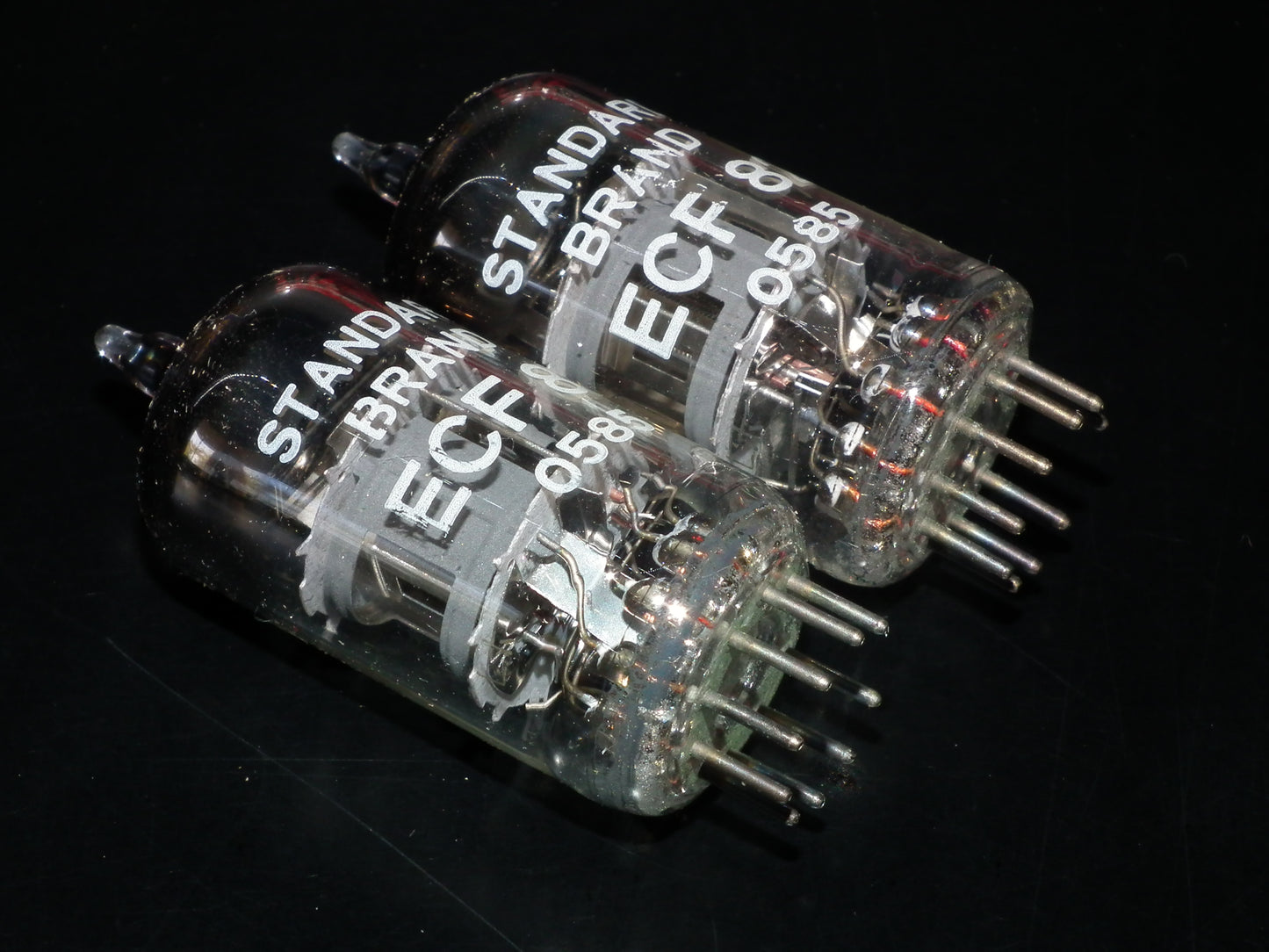 ECF82 Standard 6GH8A 6U8 Platinum matched RARE SQUARE GETTER