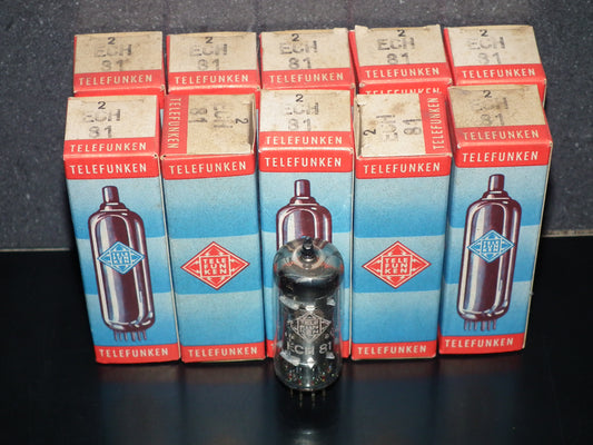 ECH81 Telefunken NOS NIB 6AJ8 Diamond Bottom <> Berlin