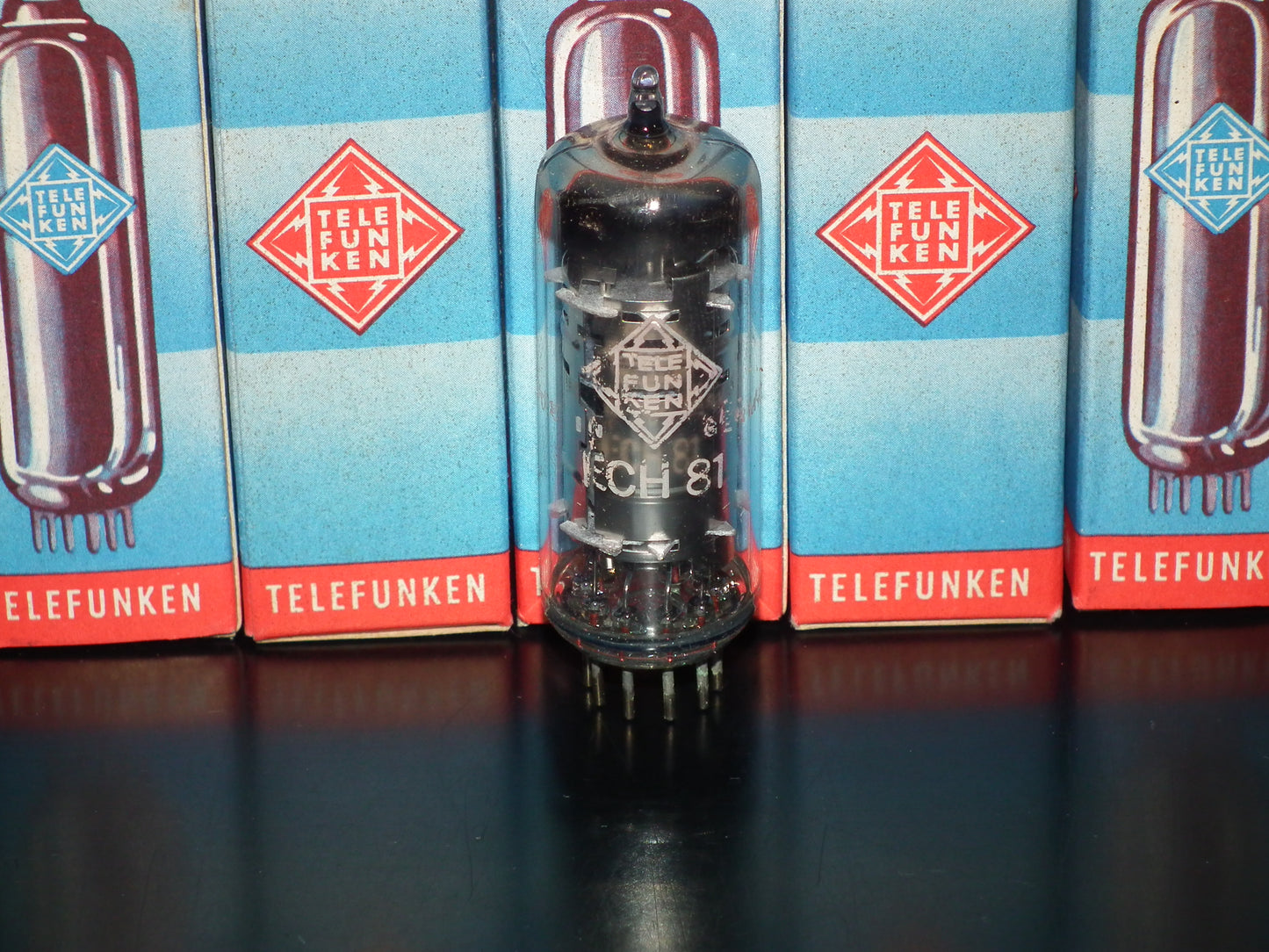 ECH81 Telefunken NOS NIB 6AJ8 Diamond Bottom <> Berlin