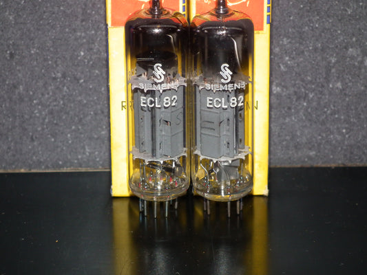 ECL82 6BM8 Siemens NOS NIB Platinum matched pair, Siemens & Halske Munich