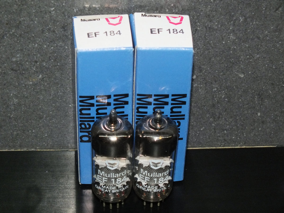 EF184 Mullard 6EJ7 Platinum Matched Pair (2 tubes) NOS NIB