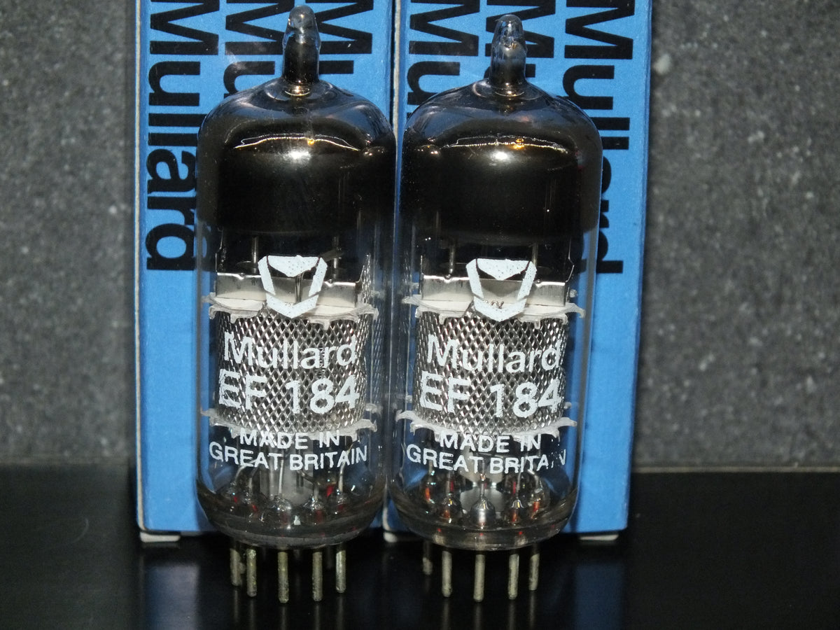 EF184 Mullard 6EJ7 Platinum Matched Pair (2 tubes) NOS NIB