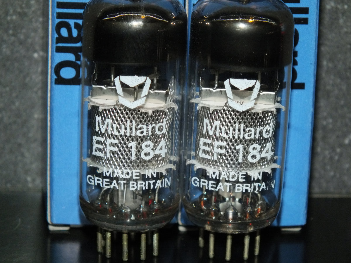 EF184 Mullard 6EJ7 Platinum Matched Pair (2 tubes) NOS NIB