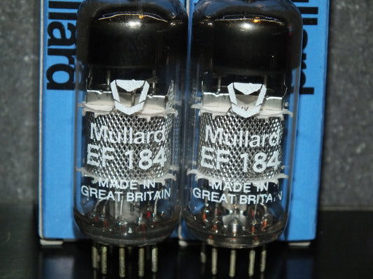 EF184 Mullard 6EJ7 Platinum Matched Pair (2 tubes) NOS NIB