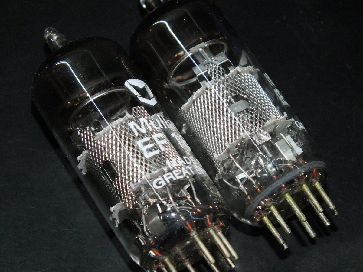 EF184 Mullard 6EJ7 Platinum Matched Pair (2 tubes) NOS NIB