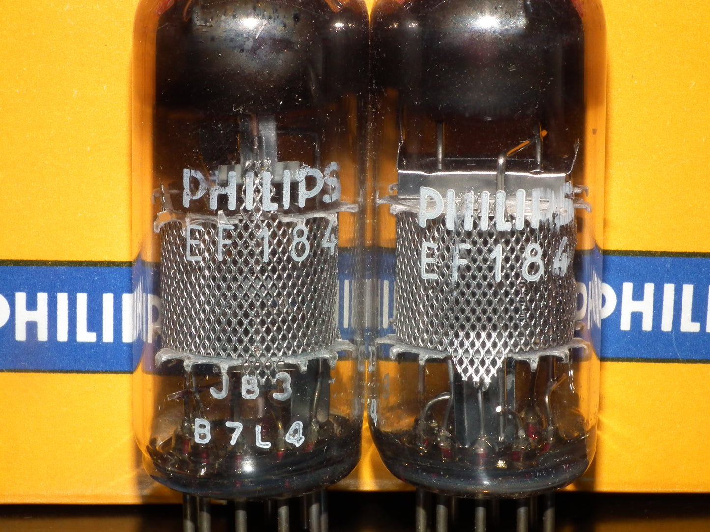 Platinum Matched Pair (2 tubes) EF184 Mullard Blackburn 6EJ7