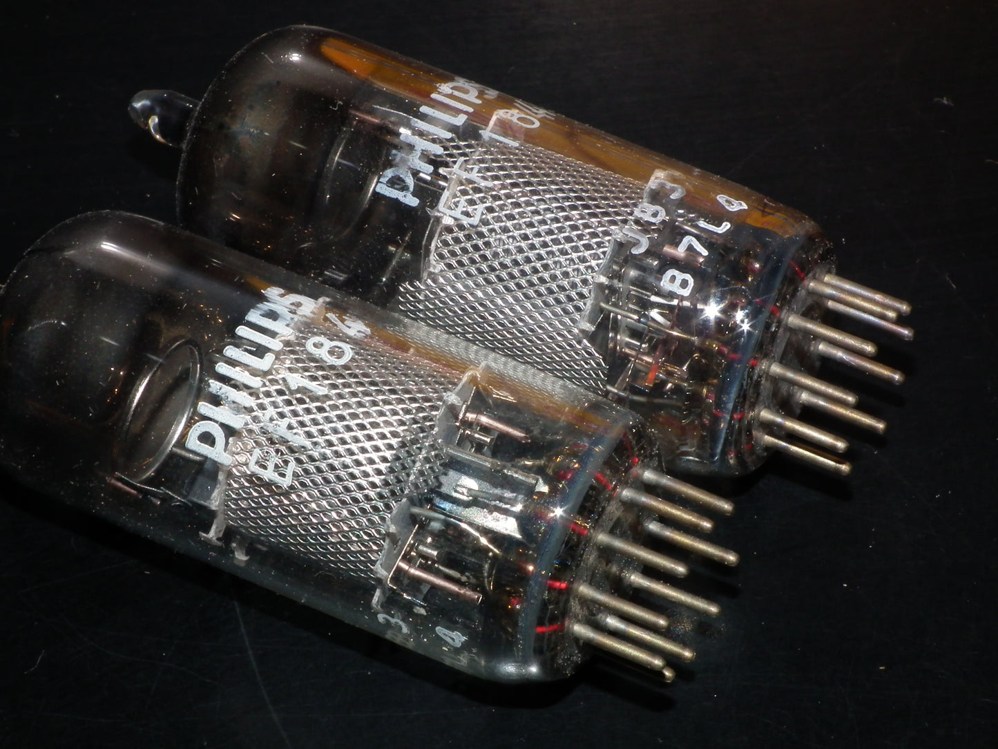 Platinum Matched Pair (2 tubes) EF184 Mullard Blackburn 6EJ7