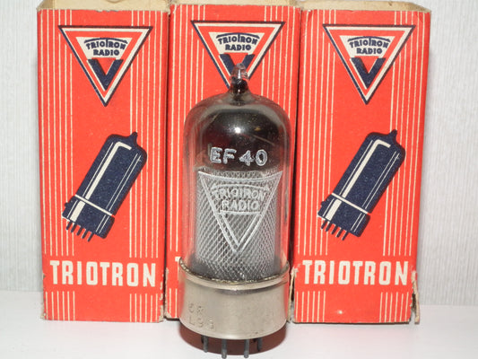 EF40 Philips Mazda Metal Base Engraved Square Getter Pre EF86