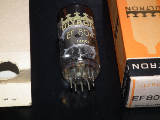 EF804 Telefunken NOS Low Noise Silver Anode Rebranded Ultron