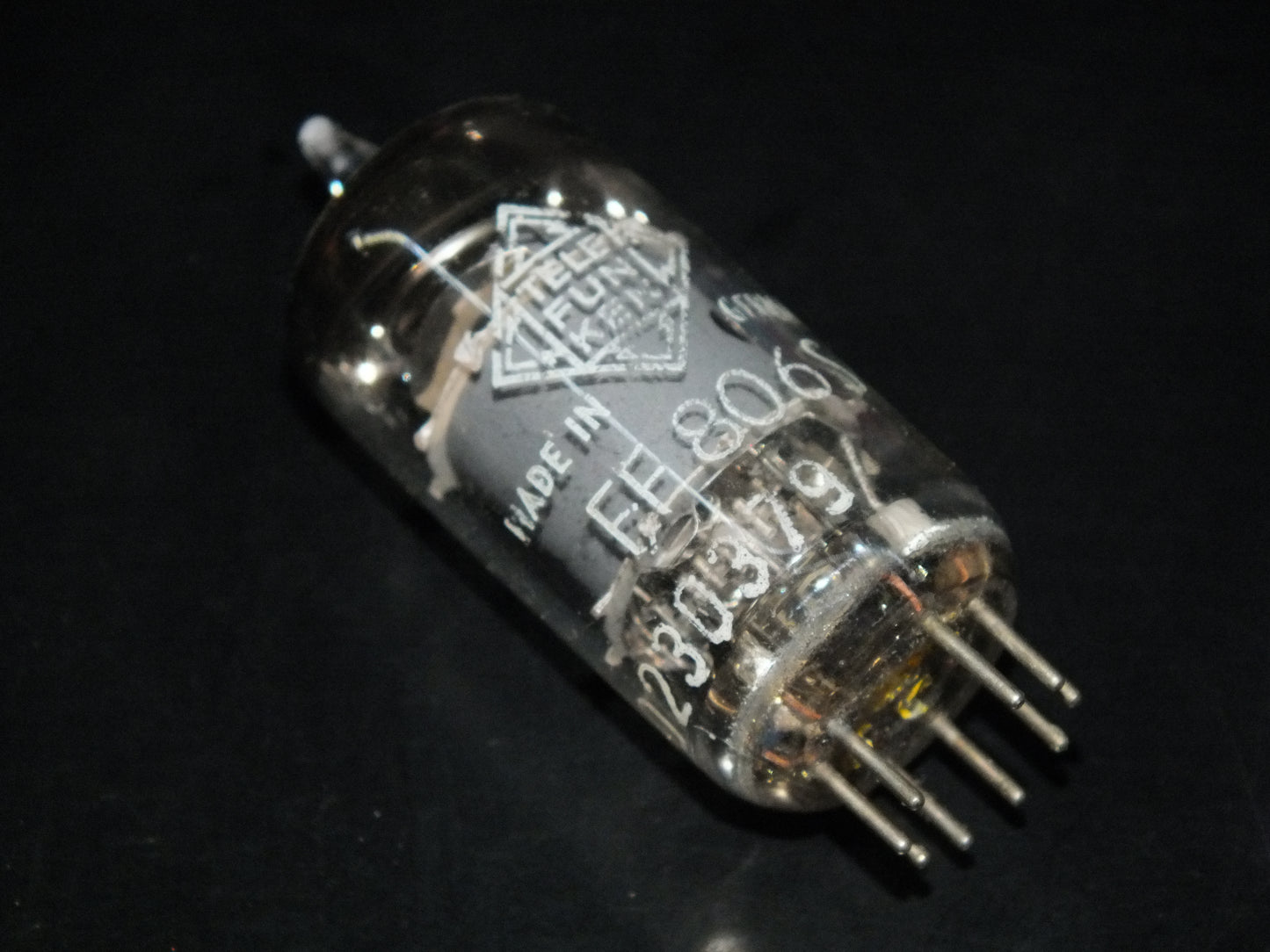 EF806S Telefunken, Diamond bottom, Ulm plant, tested NOS 100%