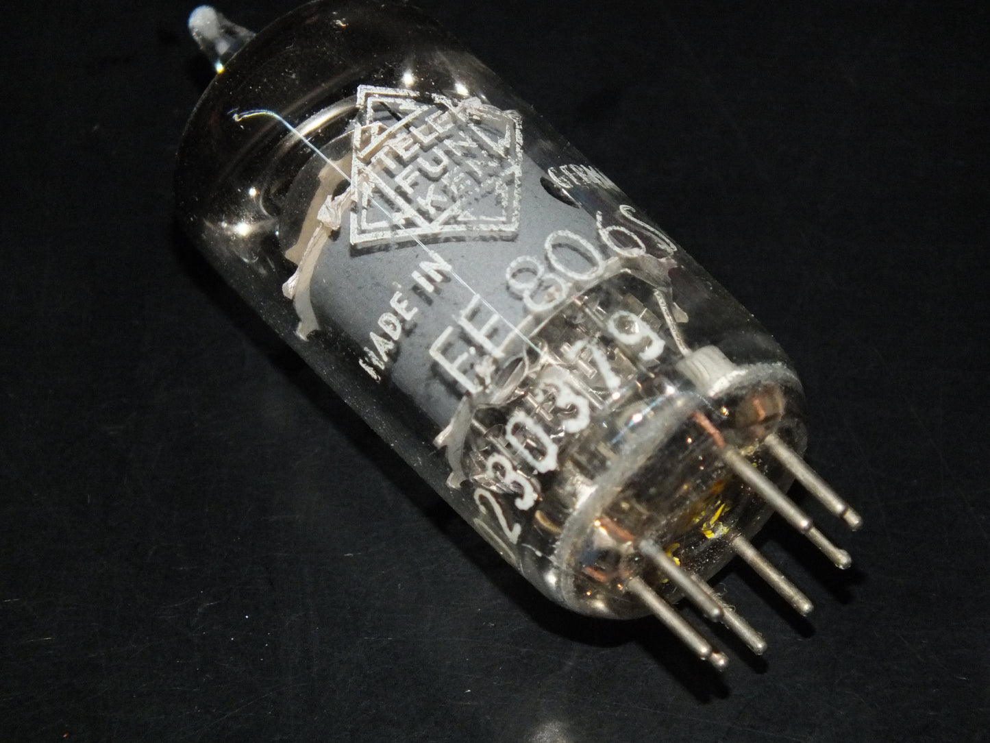EF806S Telefunken, Diamond bottom, Ulm plant, tested NOS 100%
