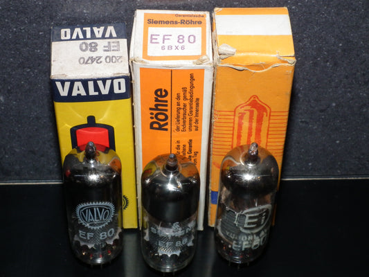 NOS EF80 (1 pc) Made in West Germany Siemens, Valvo
