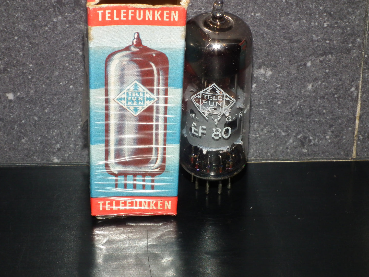 NOS EF80 Telefunken 6BX6 Diamond Bottom Made in West Germany NIB