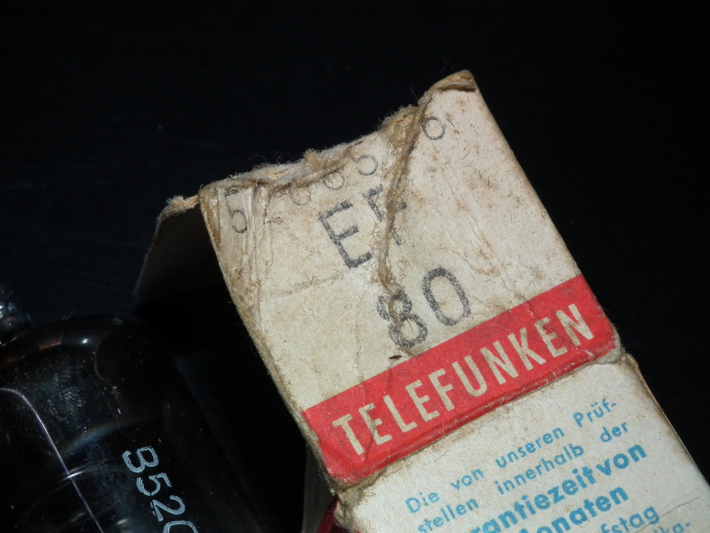 NOS EF80 Telefunken 6BX6 Diamond Bottom Made in West Germany NIB