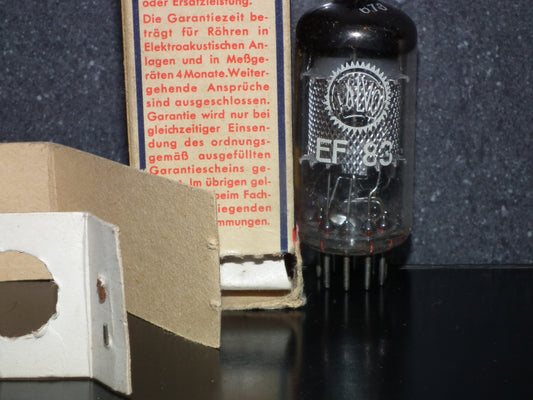 EF83 Valvo Hamburg RARE Square Getter NOS NIB