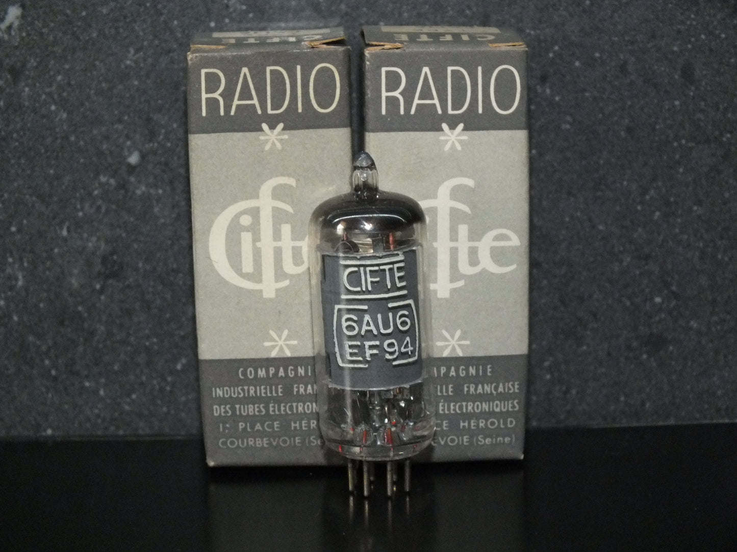 EF94 CIFTE MAZDA 6AU6 Hum and microphonics tested Sony C800G