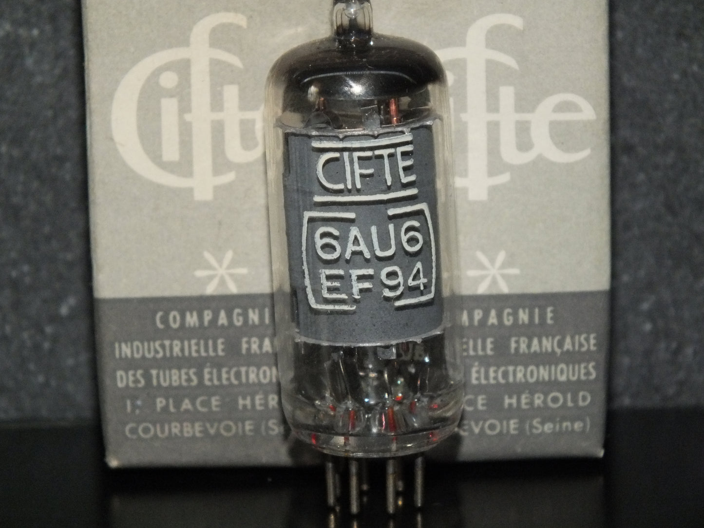 EF94 CIFTE MAZDA 6AU6 Hum and microphonics tested Sony C800G