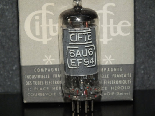 EF94 CIFTE MAZDA 6AU6 Hum and microphonics tested Sony C800G