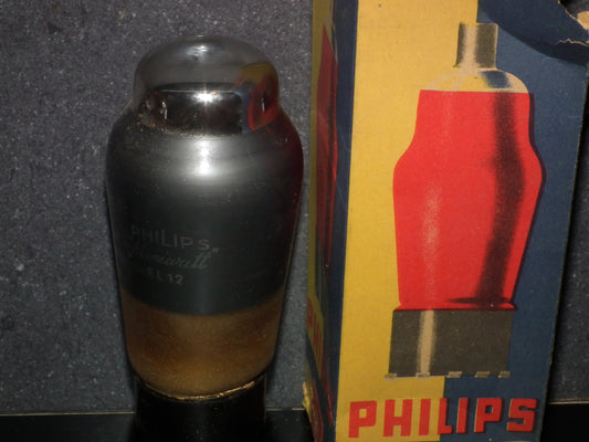 EL12 Philips Output Pentode Old Type