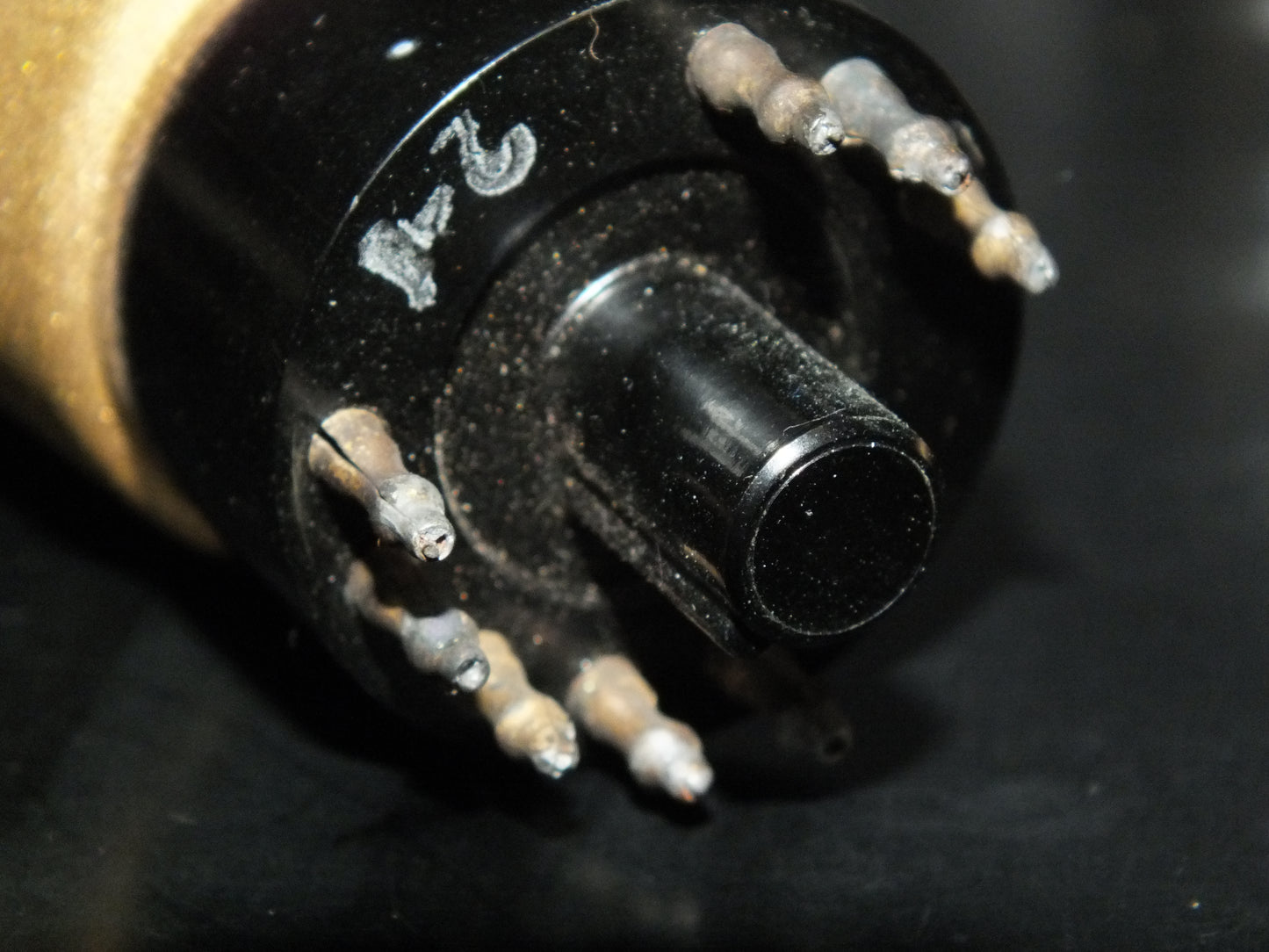 EL12 Philips Output Pentode Old Type Gold Coated