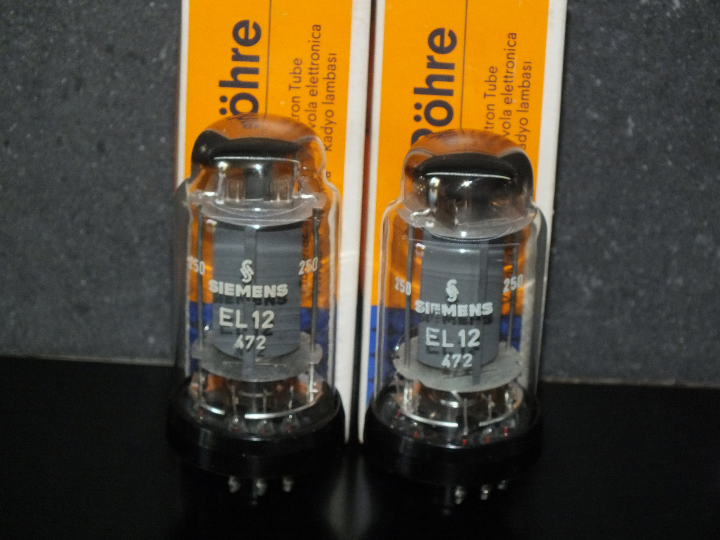 Matched Pair EL12 Siemens NOS NIB Output Pentode