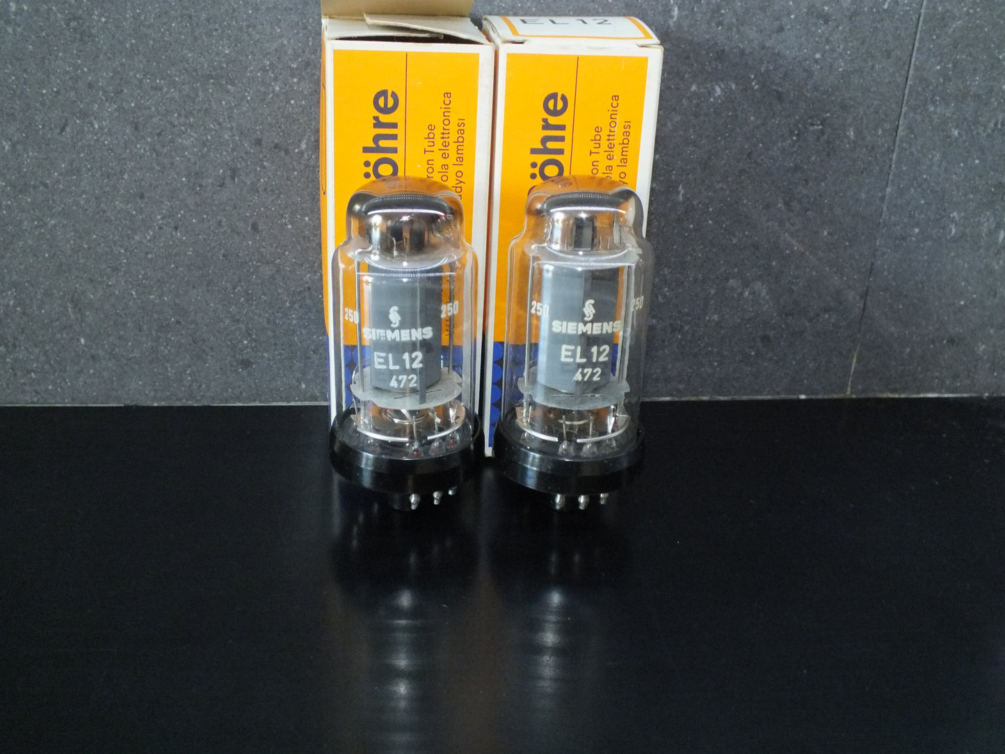 Matched Pair EL12 Siemens NOS NIB Output Pentode