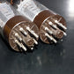EL34 6CA7 Mullard Xf2 OO  Getter Welded Anodes Platinum Matched Pair 100%