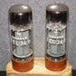 EL34 6CA7 Philips Xf4 Platinum Matched Pair DD Getter Brown Base