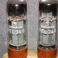 EL34 6CA7 Philips Xf4 Platinum Matched Pair DD Getter Brown Base