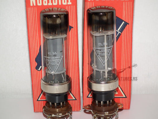 EL34 Philips Metal Base HOLY GRAIL Eindhoven HUGE O Getter NOS MP