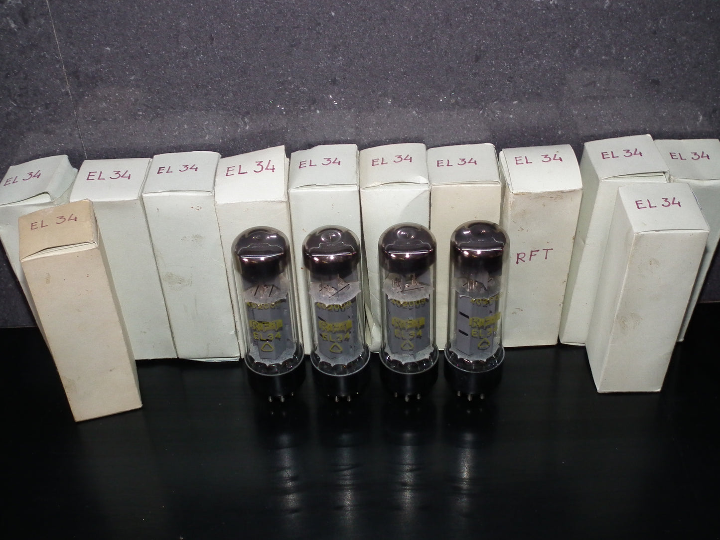 EL34 6CA7 RFT Germany NOS Platinum Matched Pair