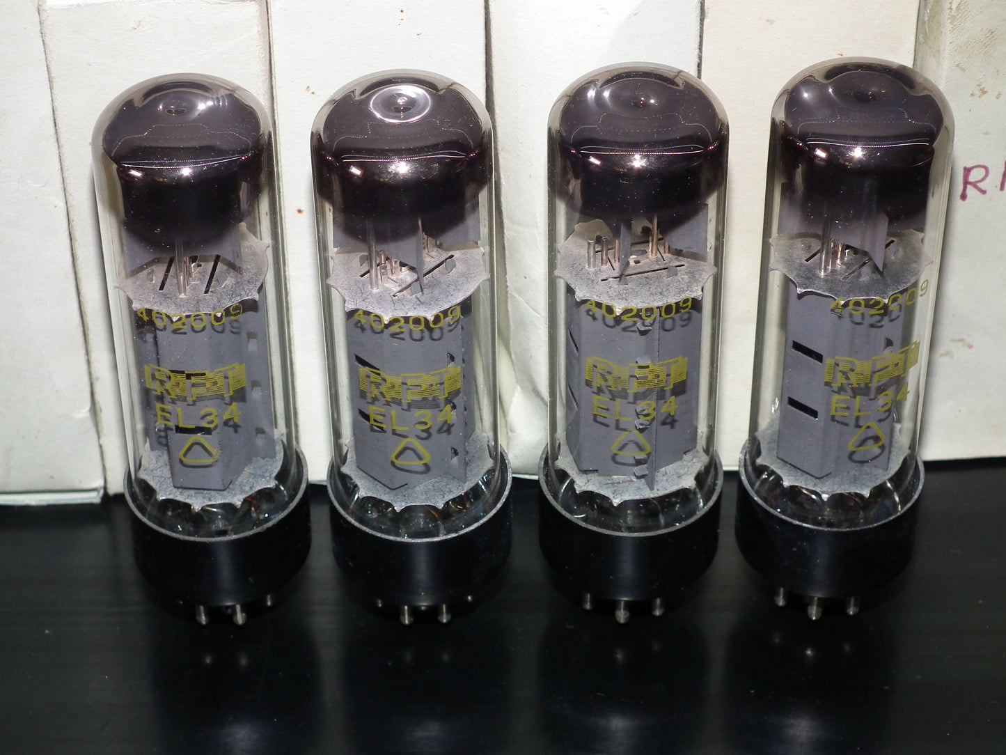 EL34 6CA7 RFT Germany NOS Platinum Matched Quad