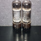 EL34 Telefunken OO Getter Brown Base Matched Pair Ulm West Germany