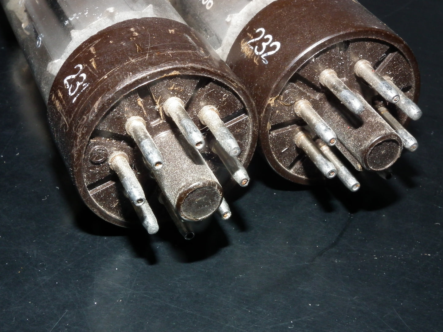 EL34 Telefunken OO Getter Brown Base Matched Pair Ulm West Germany