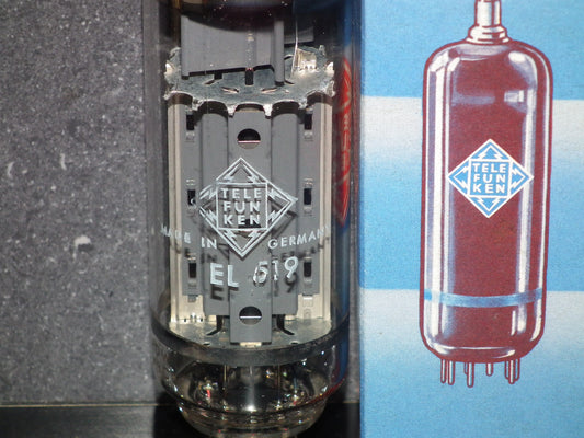 EL519 6KG6 Telefunken Philips Triple Mica NOS NIB Tested STRONG