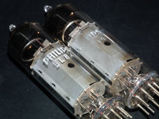 EL84 Mullard Blackburn 6BQ5 Matched pair (Branded Philips)