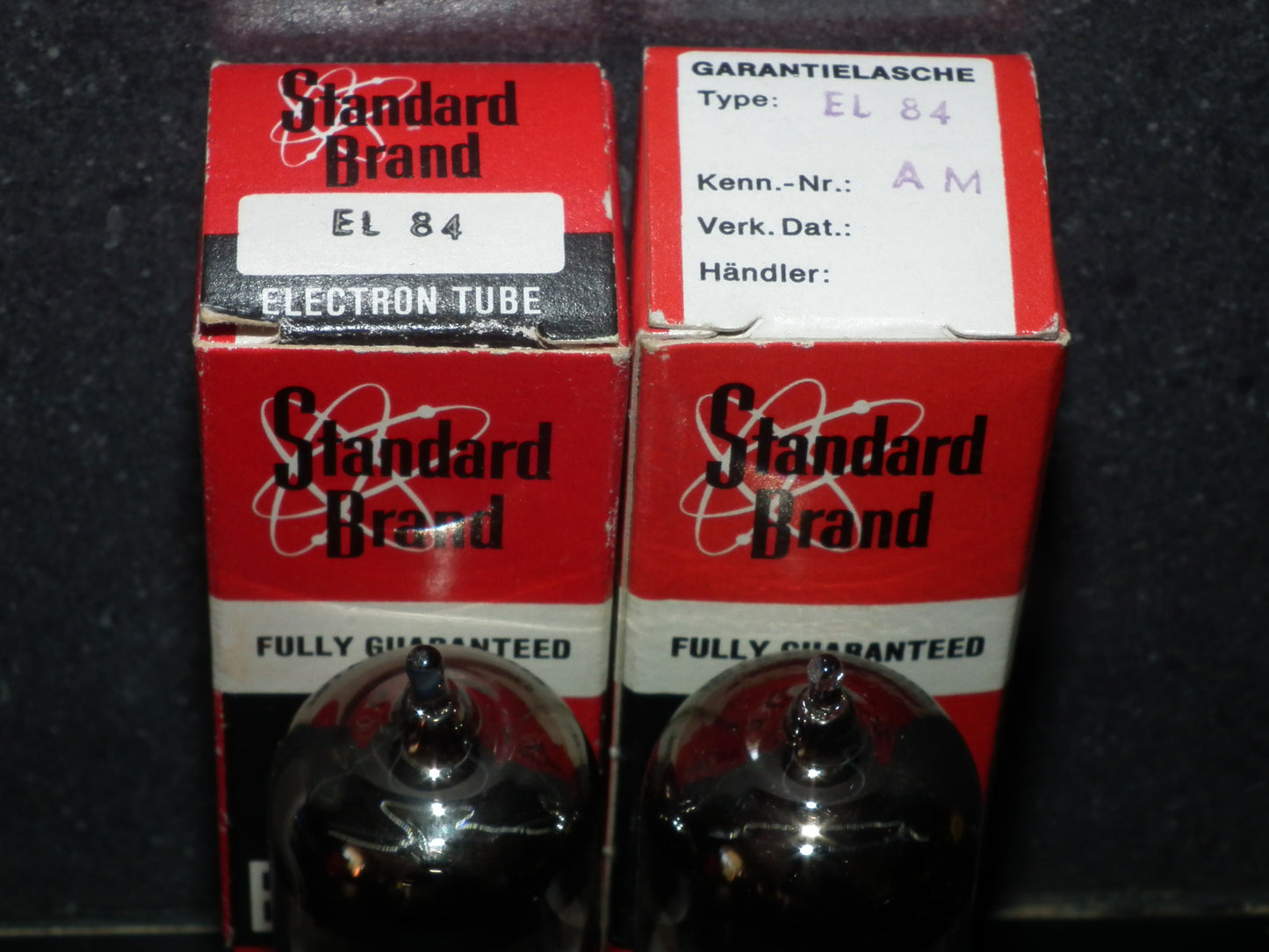 EL84 Standard Industrie Germany 6BQ5 NOS NIB matched pair from 70s