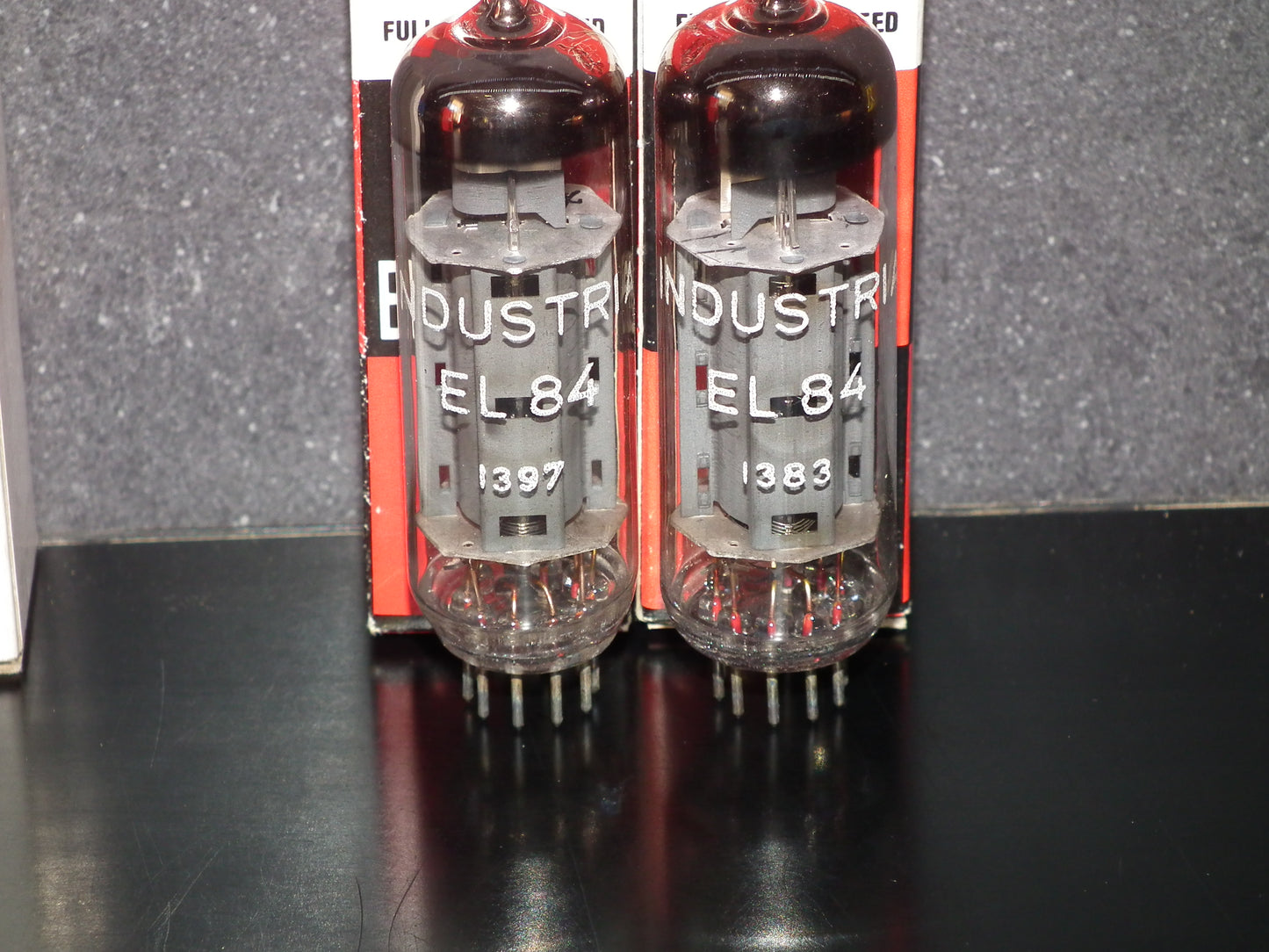 EL84 Standard Industrie Germany 6BQ5 NOS NIB matched pair from 70s