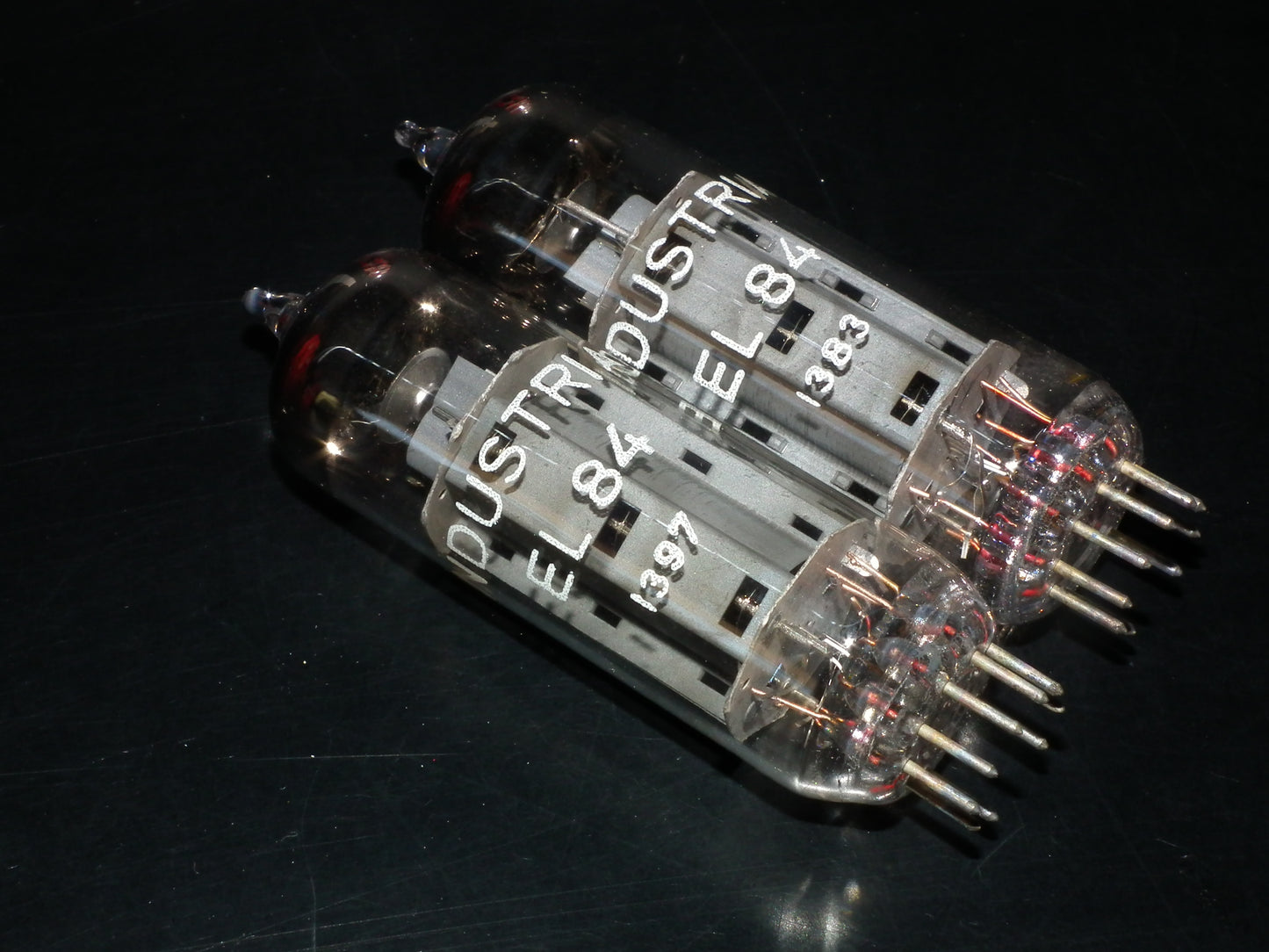 EL84 Standard Industrie Germany 6BQ5 NOS NIB matched pair from 70s