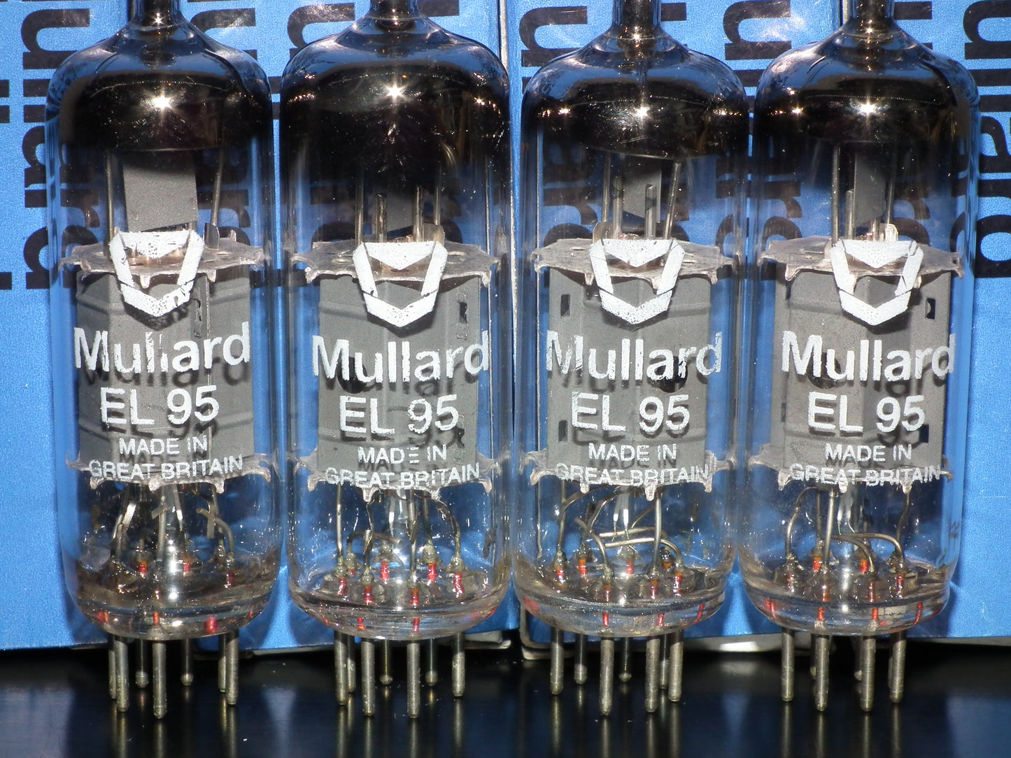 Platinum matched quad EL95 Mullard 6DL5 (4 tubes) NOS NIB