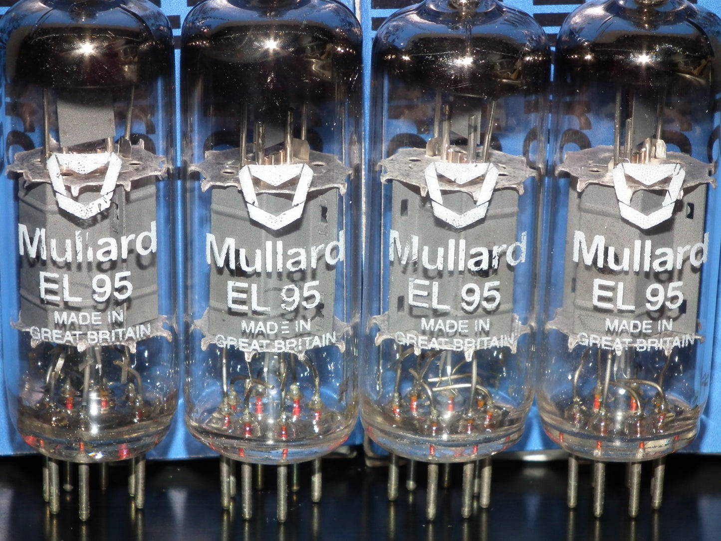 Platinum matched quad EL95 Mullard 6DL5 (4 tubes) NOS NIB