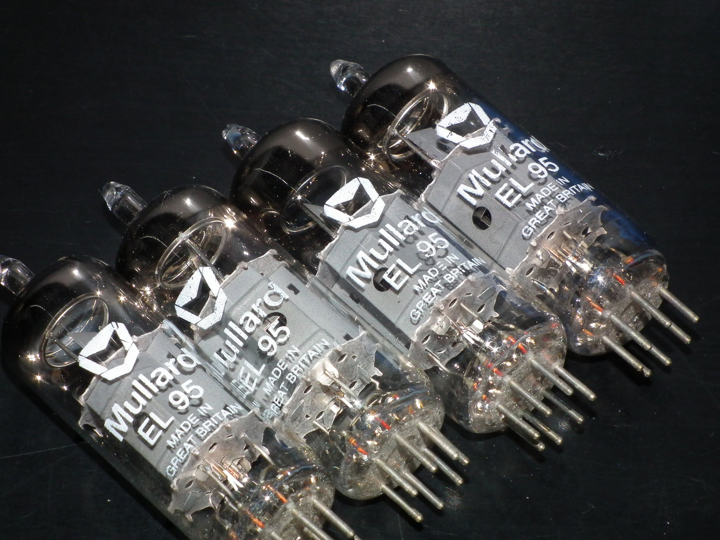 Platinum matched quad EL95 Mullard 6DL5 (4 tubes) NOS NIB